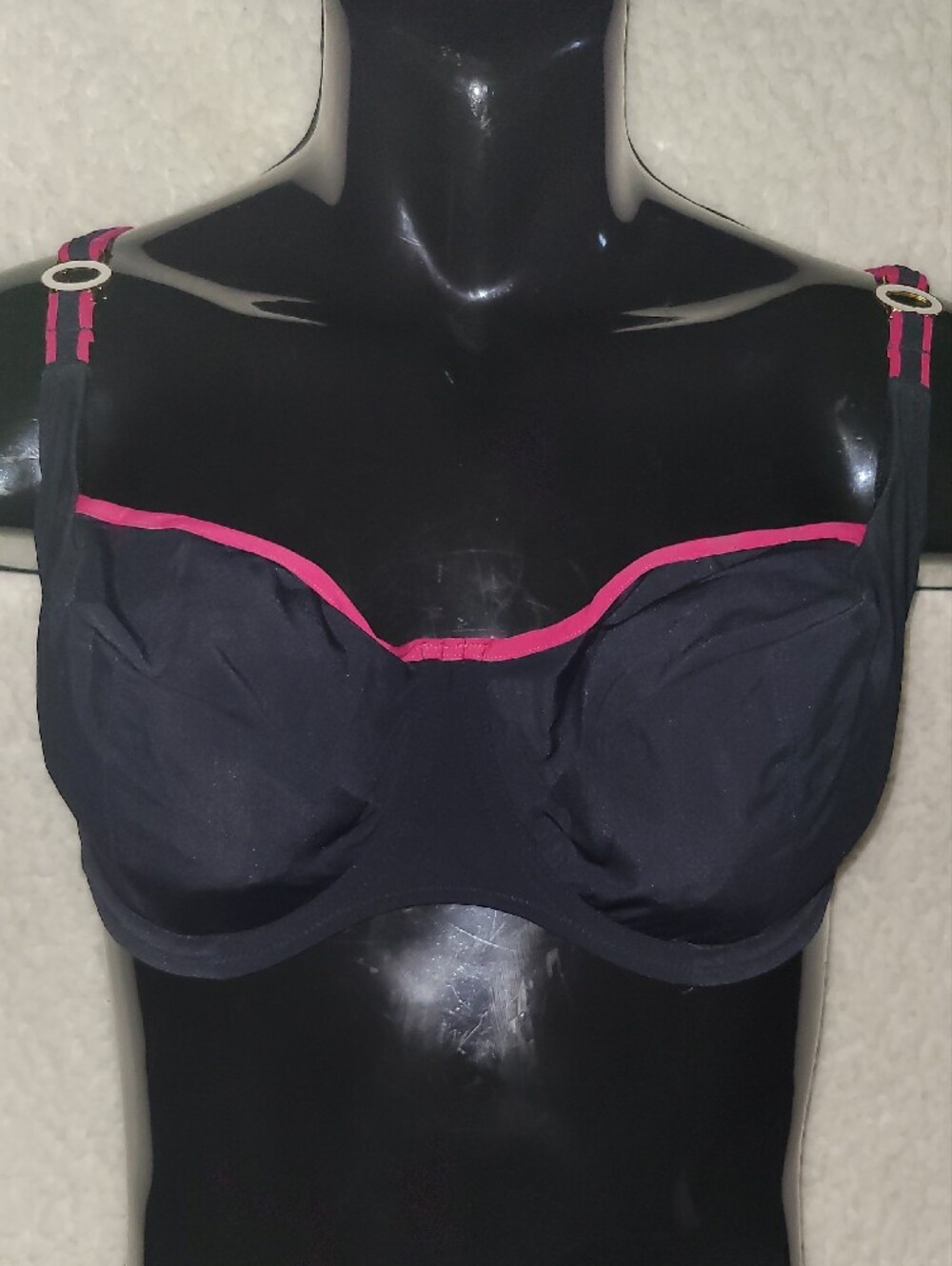 Fantasie Black Bikini with Pink Trim - Picture 3 of 7